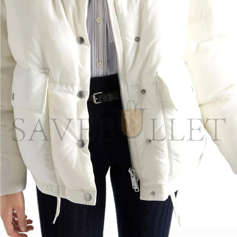 Pra*a medium-weight hooded soft fabric down jacket 292290